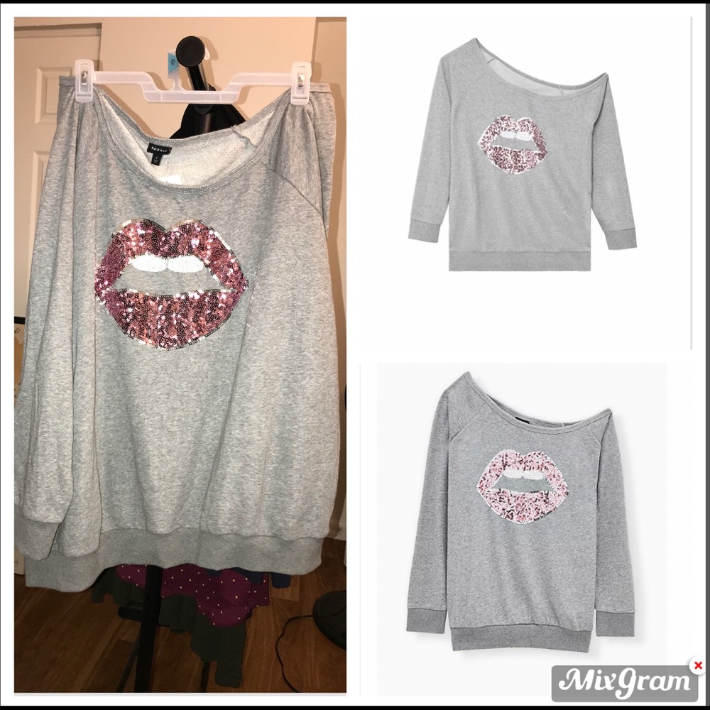 NWT TORRID breast cancer awareness sweatshirt 6